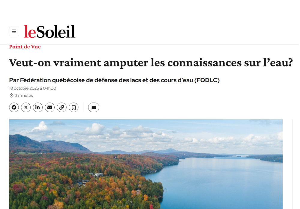 Veut-on vraiment amputer les connaissances sur l&rsquo;eau ?